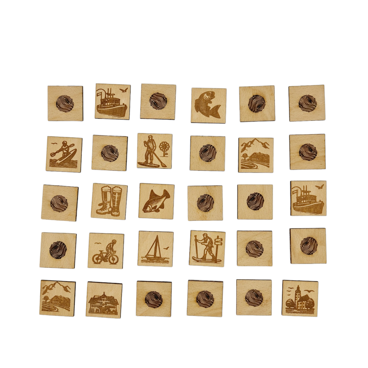 Wisewoodz Ammersee Deutschland Gedächtnisspiel aus Holz