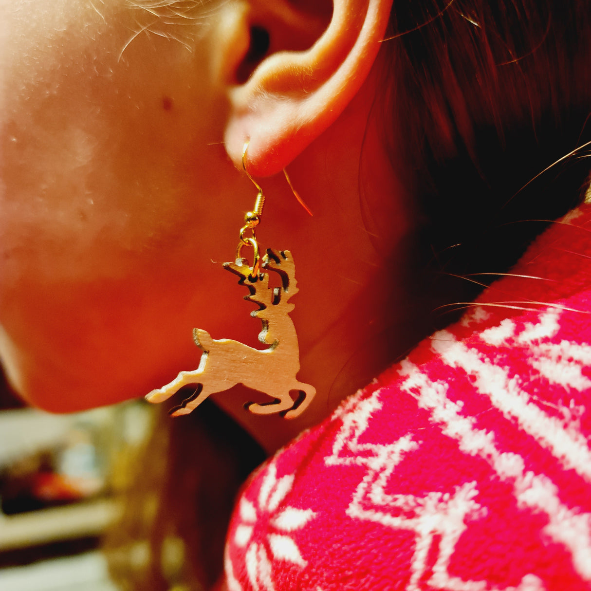 Wisewoodz Rentier-Ohrringe: Frohe Festtage! 🦌✨