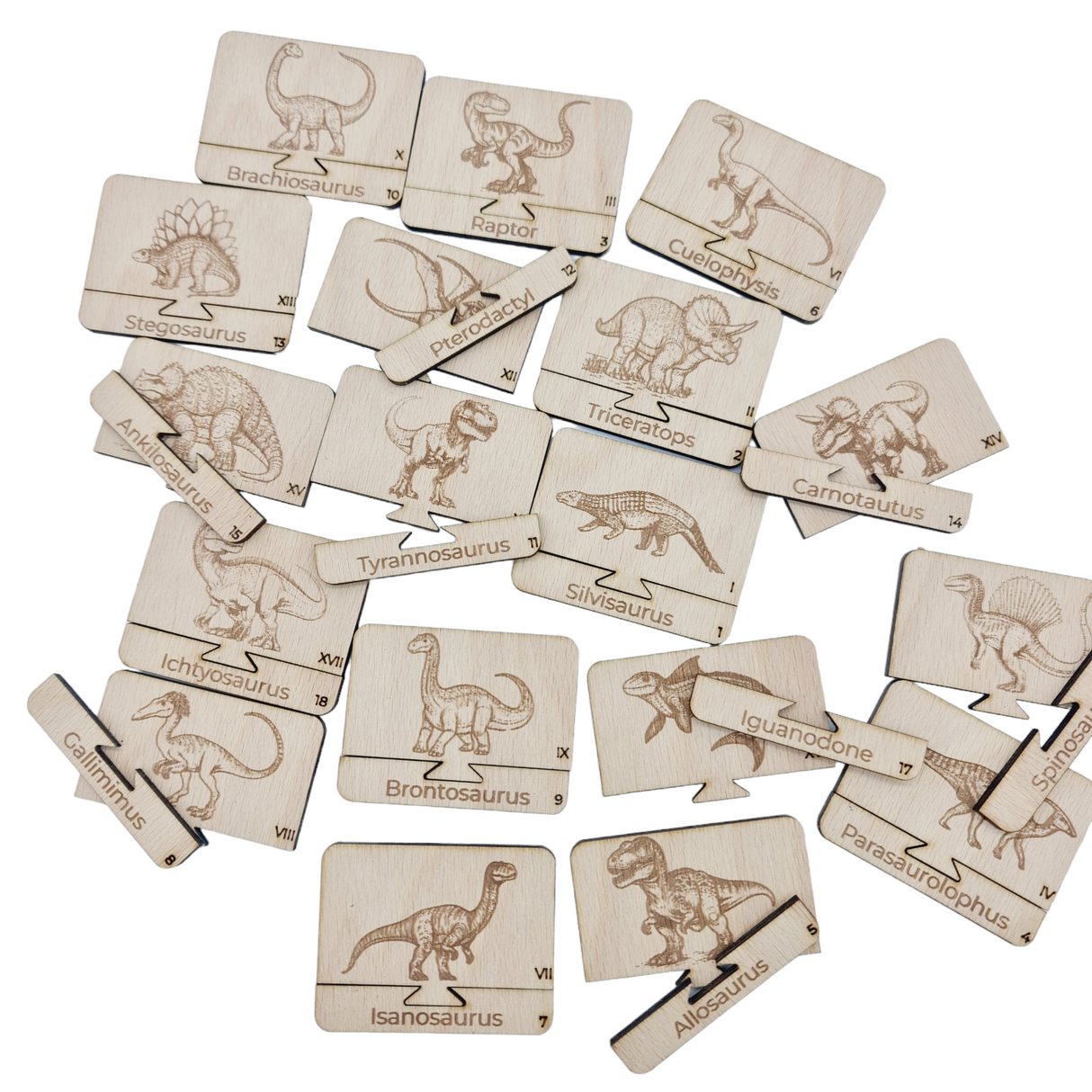 Wisewoodz Dino Puzzle Spiel