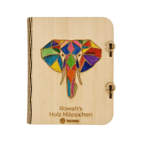 Holz Schreibwaren und Federtasche mit Gravur für Kinder