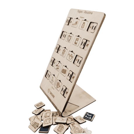 Aufgaben- und Routine planer für Kinder aus Holz