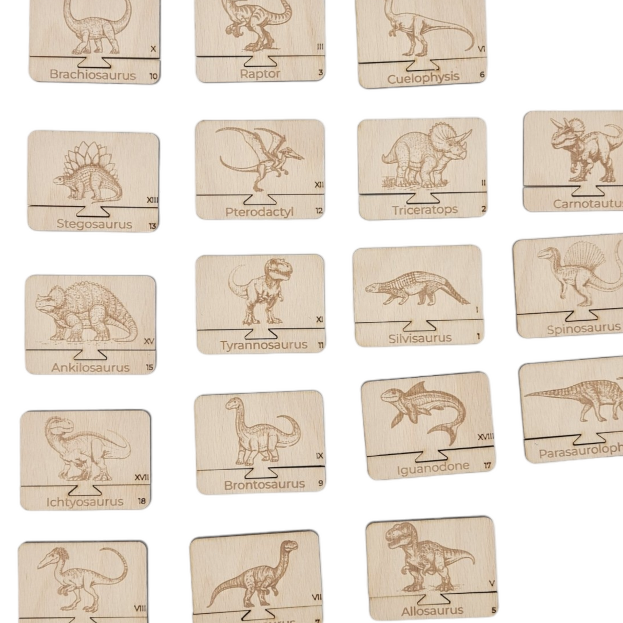 Wisewoodz Dino Puzzle Spiel