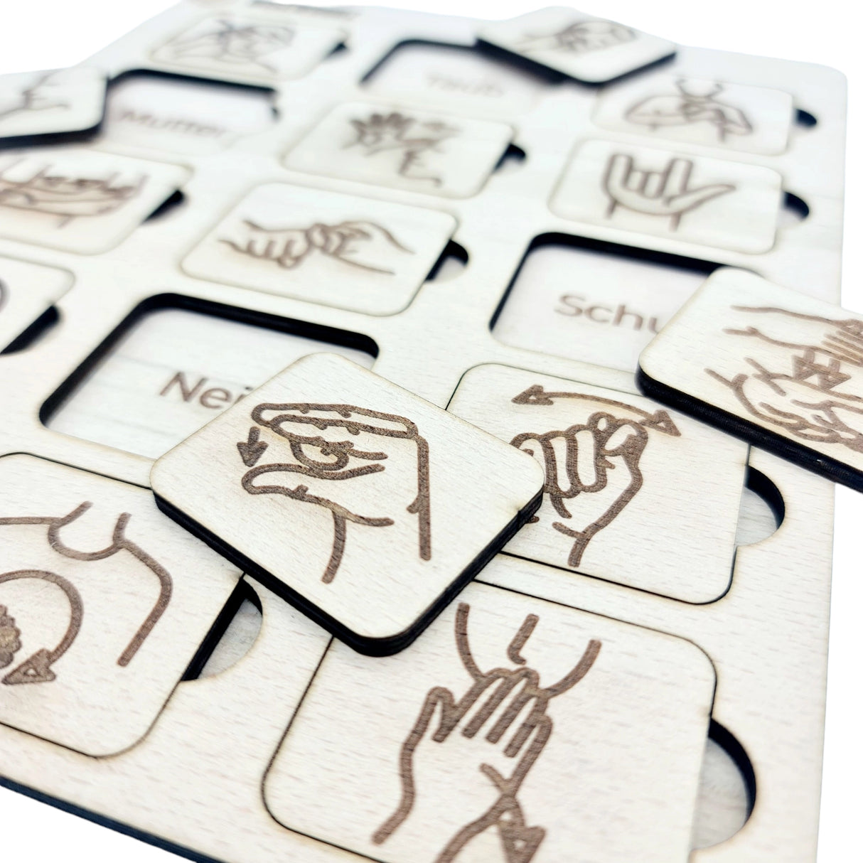 holzzeichensprache grundlagen puzzle