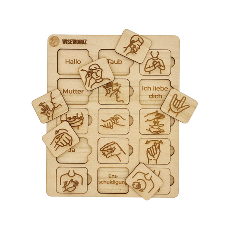 holzzeichensprache grundlagen puzzle