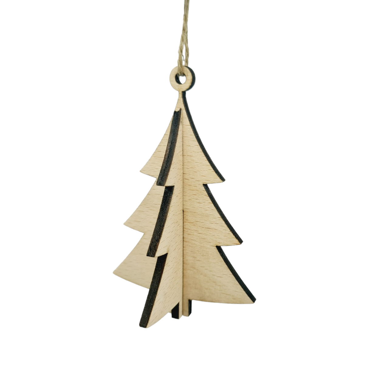 Wisewoodz 3D Weihnachtsbaum-Anhänger x 2: Festlicher Holz-Zauber! 🎄