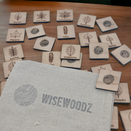 wisewoodz  baum blätter memo spiele aus Holz