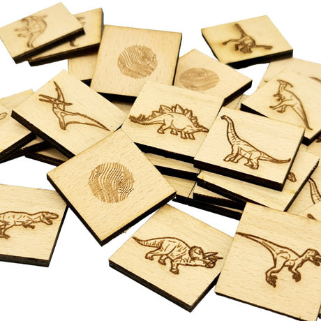 Holz-Memory-Puzzle für Kinder - Dinosaurier