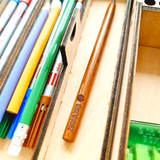 Holz Schreibwaren und Federtasche mit Gravur für Kinder