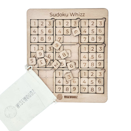 Holz-Sudoku-Spiel für Kinder 9x9