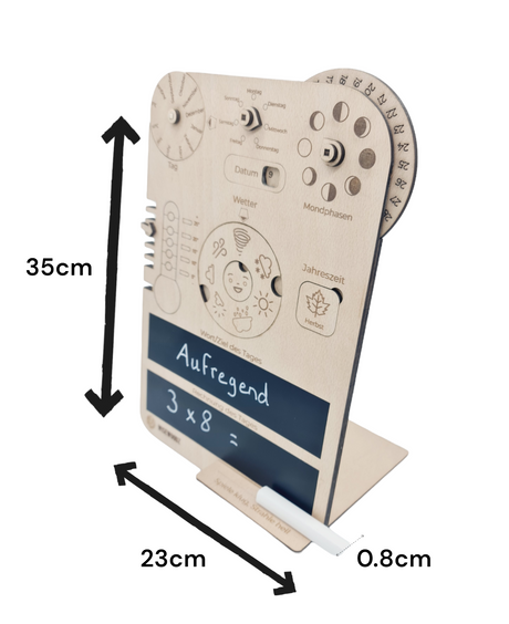 Mein Tag - Montessori Lerntafel und Tagestafel aus Holz